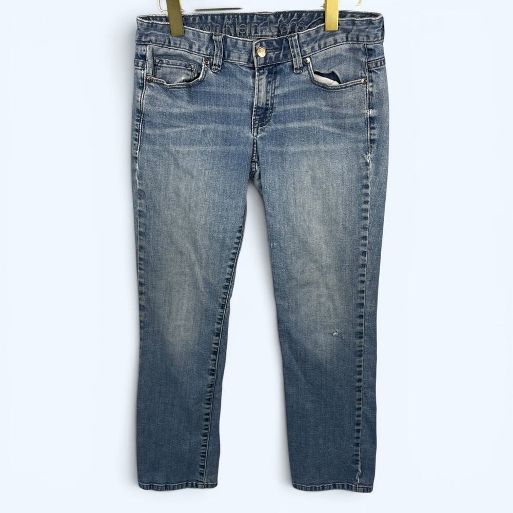 Calvin Klein Straight Low Rise Women's Jeans 30x28 Size 6 Petite
